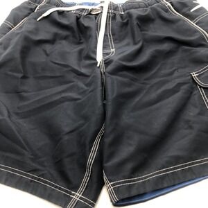 Speedo Shorts Mens Medium Blue Mesh Lined Swim Trunks Summer Beach Elastic Waist